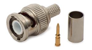 Wtyk BNC 75 zaciskany na kabel RG-59