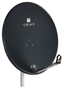 Antena satelitarna z logiem TRIAX 80 TD stalowa [ciemnoszara]