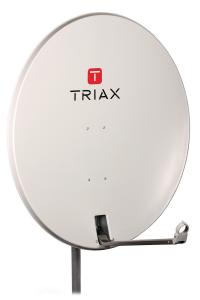 Antena satelitarna z logiem TRIAX 100 TD stalowa [jasnoszara]