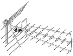 Antena telewizyjna UHF Dipol 44/21-48 Tri Digit DVB-T/T2 UHF ze wzmacniaczem LNA177-5G i filtrem...