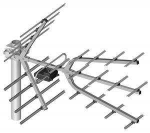 Antena telewizyjna Dipol 17/21-48 Tri Digit MINI DVB-T/T2 UHF