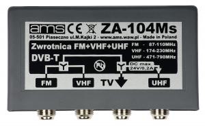 Zwrotnica antenowa ZA-104Ms FM/6-12/21-48/75