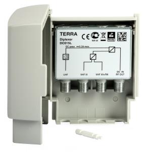 Zwrotnica antenowa DC015L VHFI/II+FM-VHFIII-UHF Terra