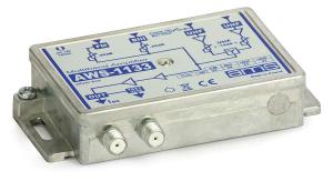 Wzmacniacz antenowy wewnętrzny z zasilaczem AWS-1133 Silver Line