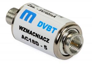 Wzmacniacz antenowy sygnału DVB-T2 (VHF+UHF) AC15UV 5V