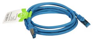 Patchcord S/FTP 2 m kat, 6A niebieski