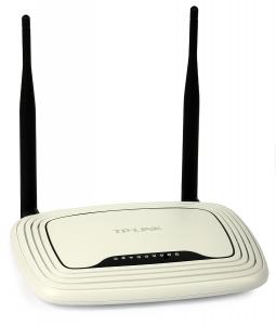 Punkt dostępowy TP-LINK TL-WR841N 802,11n z wbudowanym routerem oraz 4 portowym switchem - 300 M...