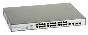 Switch PoE ULTIPOWER 2224af 24xFE(24xPoE) 2xGE 2xSFP (Combo) 802,3af 370 W