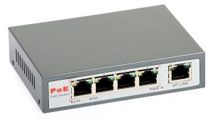 Switch PoE ULTIPOWER 0054at 5xFE(4xPoE) 802,3at 120 W