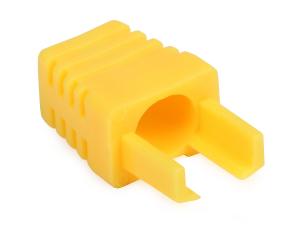 Osłona wewnętrzna wtyku modularnego RJ-45 żółta [opakowanie 100 szt,]