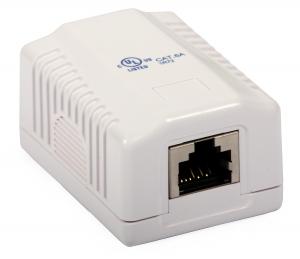 Gniazdo natynkowe kat, 6A STP RJ-45 [8P8C] pojedyncze