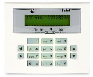 Manipulator LCD INT-KLCDS-GR systemu alarmowego INTEGRA SATEL