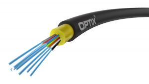 Kabel światłowodowy samonośny OPTIX AirFlow S-QOTKSdD 8x9/125 ITU-T G,657A2 (SPAN 80 m)