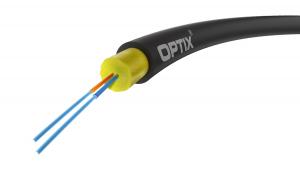 Kabel światłowodowy samonośny OPTIX AirFlow S-QOTKSdD 2x9/125 ITU-T G,657A2 (SPAN 80 m)