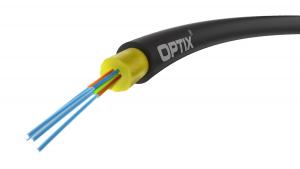 Kabel światłowodowy samonośny OPTIX AirFlow S-QOTKSdD 4x9/125 ITU-T G,657A2 (SPAN 80 m)