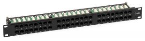 Patch Panel kat, 6 48 portów RJ-45 1U + uchwyt na kable