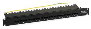 Patch Panel 25 portów 8P4C + uchwyt na kable