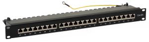 Patch Panel 24 porty FTP kat, 6A 0,5U