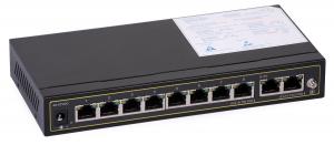 Switch PoE  ULTIPOWER PRO0208afat 8xFE (8xPoE) 2xGE 802,3af/at 120 W PoE Auto Check