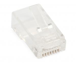 Złącze modularne 8p8c (RJ-45) kat, 6 na drut typ EZ opakowanie 100 szt,