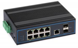 Switch przemysłowy PoE ULTIPOWER 192SFP 8xFE (6x PoE 802,3af/at + 2x HiPoE 90 W) 1xGE 2xSFP 802,...