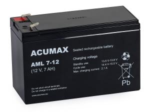 Akumulator Acumax AML 7-12 (12 V 7 Ah AGM)