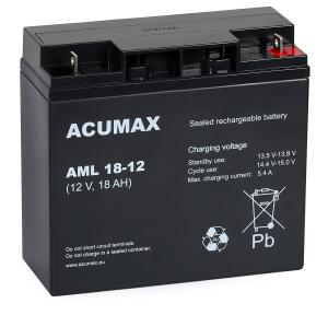 Akumulator Acumax AML 18-12 (12V, 18Ah, AGM)