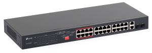 Switch PoE TP-Link TL-SL1226P 24xFE(24xPoE) 2xGE 2xSFP (COMBO) 802,3af/at 250 W