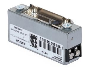 Elektrozaczep XS12UW HARTTE wąski 12 V AC/DC z wyłącznikiem BIRA