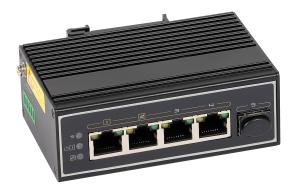 Switch przemysłowy PoE ULTIPOWER 341SFP 4xGE (2x PoE 802,3bt/at/af 90 W 2x PoE 802,3af/at) 1xSFP