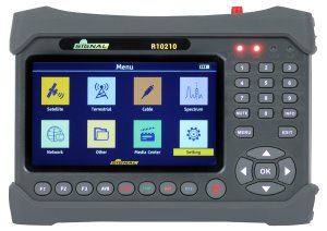 Miernik sygnału DVB-T/T2(HEVC 10 bit)/C oraz DVB-S2X/S2/S ST-6986 z wbudowanym tunerem analizato...