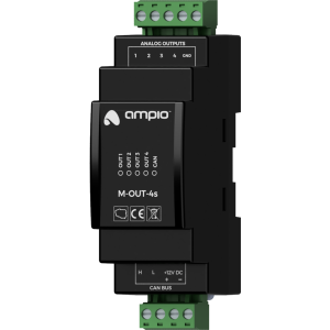 M-OUT-4s moduł wyjść 0-10V 5mA (4 wyjścia po 10mA)