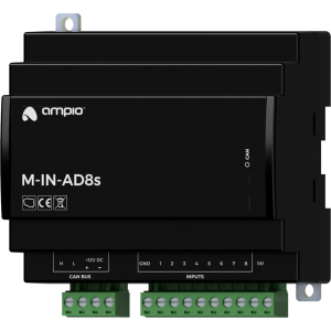 M-IN-AD8s moduł 8 wejść analogowych 0..10V