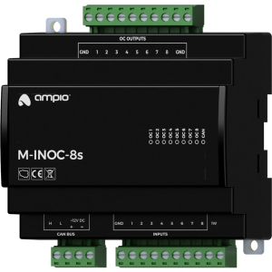 M-INOC-8s moduł 8 wejść, 8 wyjść OC (max. 16A na wyjście, całkowite 32A)