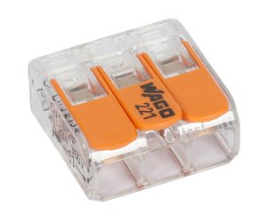 Złącze WAGO 221-413 COMPACT max, 4 mm2 3-przewodowe /50 sztuk/
