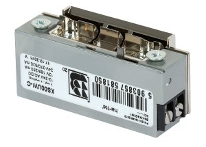 Elektrozaczep XS00UW-C HARTTE wąski niskoprądowy z wyślizgiem i wyłącznikiem do pracy ciągłej 12...