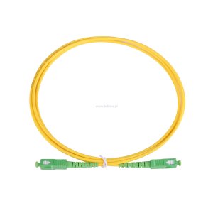 Patchcord SC/APC-SC/APC 3.0MM G657A2 LSZH yellow ,2M  TGlass